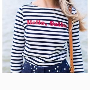 J. Crew hello sailor stripped shirt